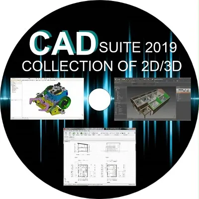 CAD 2D/3D Drawing - DXF Compatible Draw Software - 6 FULL PROGRAMS YOU CHOOSE • £9.99