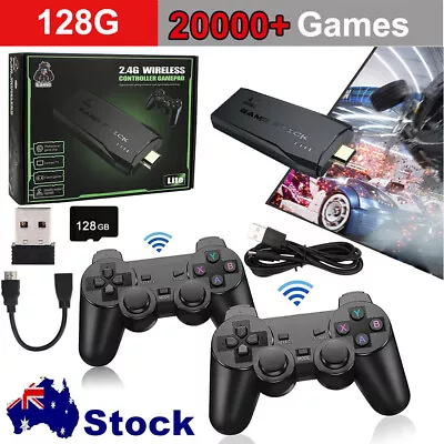 Wireless Retro Game Console Plug Play Video Game Stick 20000+ Games 4K HDMI TV • $43.59