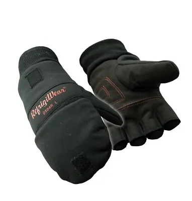 RefrigiWear Fleece Lined Fiberfill Insulated Softshell Convertible Mitten Gloves • $9.99