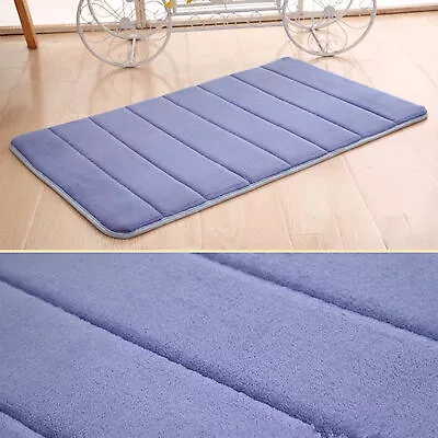 US Soft Memory Foam Bath Mat Bathroom Shower Rug Non Slip Floor Shower Carpet • $7.93