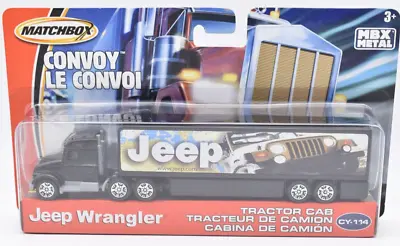 Matchbox Convoy Ford Aeromax Truck Jeep Wrangler Black. Blister Card. Big Rigs • $14.90