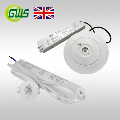 LED Emergency Spotlight 1W/3W 6000K Non-Maintained Recessed Ceiling Lights IP20 • £19