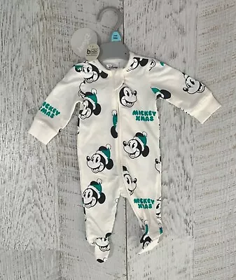 DISNEY BABY Boys Girls  Sz Newborn  ONE PIECE ZIPPY - Christmas NEW • $15.90