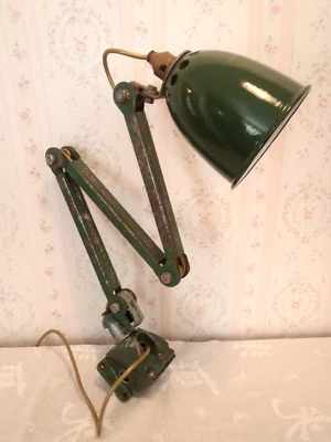 £124.95 • Buy Vintage Industrial Work Bench - Table - Wall Mounted Anglepoise Lamp
