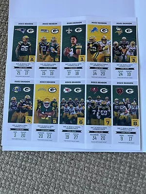 2023 Green Bay Packers Full Set Of Commemorative Season Tickets And Coin • $10