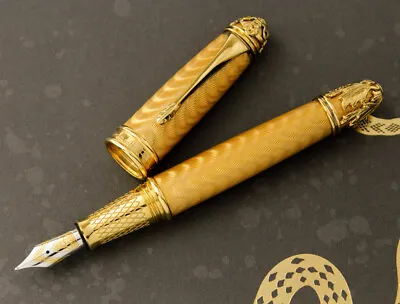 Michel Perchin Serpent In Champagne LE Fountain Pen  - First Edition (#06/10) • $8600