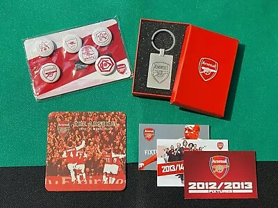 £14.99 • Buy Arsenal Fc Memorabilia - Key Ring - Badges - Beer Mat - Fixture Lists - Vgc