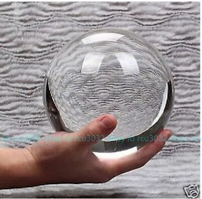  80mm+Stand Asian Rare Natural Quartz Clear Magic Healing Crystal Ball Sphere  • $25.99