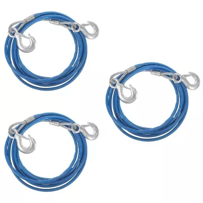 3pcs Car Tow Dolly Towing Strap 5-ton Pull Strap Tow Rope Towing Strap With • $112.39