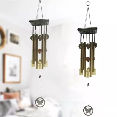 Large Wind Copper Bells Chimes Garden Yard Home Tubes Ornament Decor Outdoor • £5.99