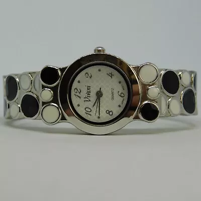 Vivani K1069 Cuff Bracelet Quartz Analog Women's Watch Sz. 6 1/4  New Battery • $18.99