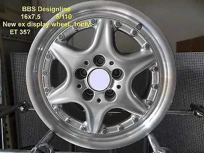 BBS RL 502 DESIGNLINE WHEEL 16x7.5 5x110 ALLOY RIM MAG SPARE GENUINE • $85