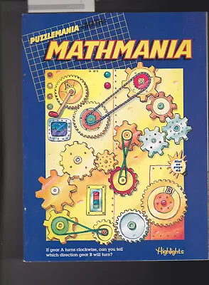  Puzzlemania + Math = Mathmania Paperback  By Jeff O'Hare 1999 • $4