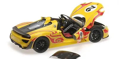 MINICHAMPS 2013 Porsche 918 Spyder Weissach Package Yellow #2 1:18 LE 300pcs*New • $199