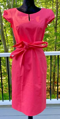 Milly Of New York Womens Cotton Dress Peach Pinkish Size 6 • $40