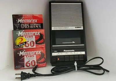 RQ-2104 Panasonic Cassette Player Slim Line Portable Bonus 2 Pack Memorex DBS 60 • $29.99