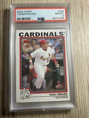 2004 Topps #324 Yadier Molina RC PSA 8 • $39.99