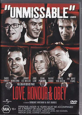 Love Honour And Obey (DVD 2001) Region:  2 4 PAL • £4.96