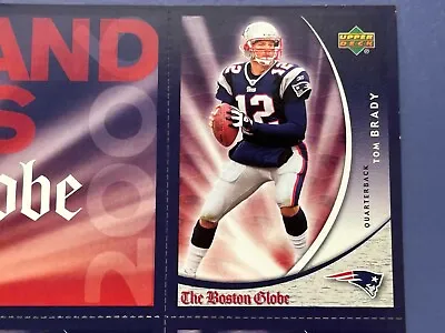 Tom Brady Patriots Uncut Set 2006 Upper Deck Boston Globe - Bruschi Wilfork…. • $19.49