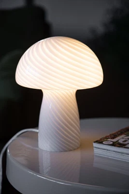 £55 • Buy New Mushroom Glass Lamp White 
