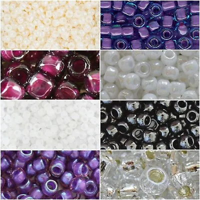 Toho Size 6/0 Japanese Seed Beads - 10g Crystal Magenta Ivory • £2.50