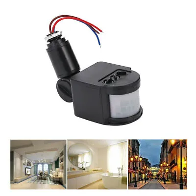 1-4xPIR Motion Sensor Detector Infrared Home 180° Light Control Switch 110V IP44 • $6.64