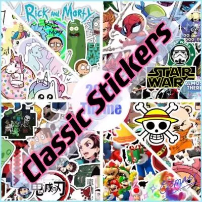 Classic Stickers Packs Collections Vinyl Waterproof Skateboard Cars • $4.99