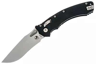 Microtech Amphibian Manual Knife RAM-LOK S/E Black Fluted G10 Stonewash Standard • $375