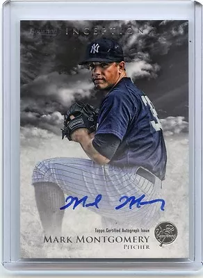 2013 Bowman Inception #pa-mm Mark Montgomery Autograph Auto Rookie Rc - Yankees • $7.16