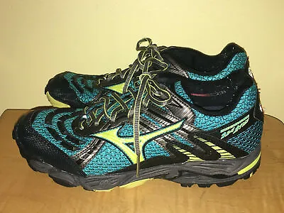 Mizuno Wave Cabrakan 3 (Black/Green/Lime) Running-Women's Size 7.5 • $34.99