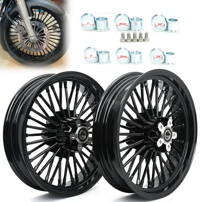 16x3.5 Fat Spoke Wheels Rims Set For Harley Dyna Fat Bob FXDF Wide Glide 08-17 • $579.49