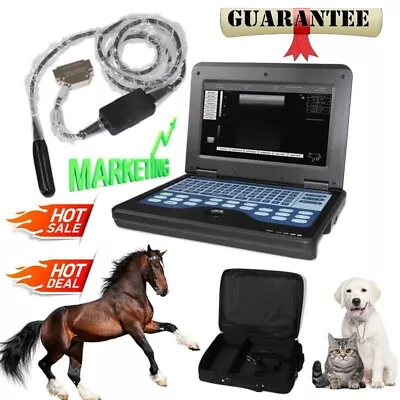 VET Veterinary Ultrasound Scanner Portable Machine 7.5Mhz Rectal Probe Cow/Horse • £1201