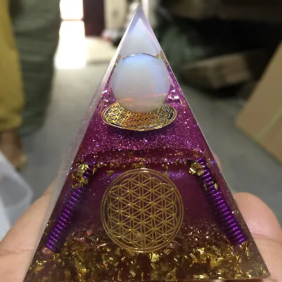 5*5*5cm Orgonite Pyramid  ， Chakra Energy Quartz Crystal Healing 1pc • $5.50