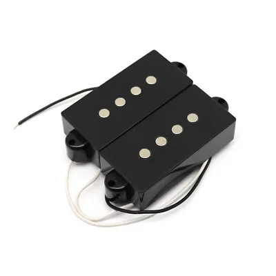 4-String Bass Pickups Traditional Split P-BASS Open-Back Cover Pickups Black • $12.73