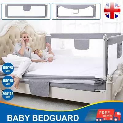 Bed Protection Rail Bed Guard For Baby Toddler Safety Rail Fence 150/180/200cm • £16.99