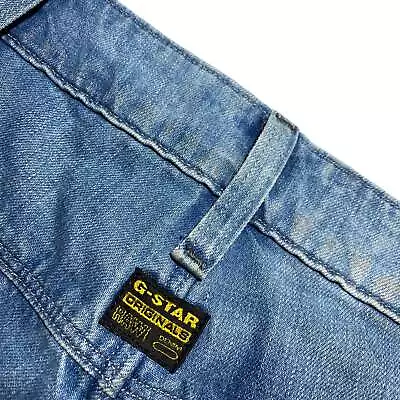 G Star Raw Jeans Blue Distressed Denim Pant Bottoms W39 • $39