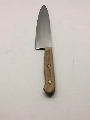 $10.99 • Buy Vintage Chicago Cutlery USA Walnut Handle 42S Chef Knife 8  Blade