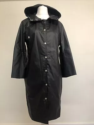 Ilse Jacobsen Hornbaek Black Raincoat Size Small • £60