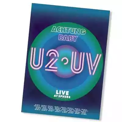 U2 UV Live At The Sphere / LAS VEGAS OFFICIAL FOIL POSTER / 40 Dates Rare • $110