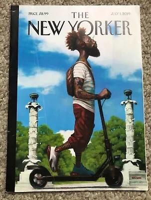 The New Yorker July 1 2019 - Kadir Nelson Cover Emmanuel Macron Emma Cline • $7.75