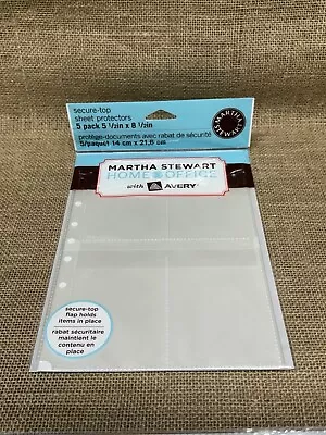 Martha Stewart Home Office Secure-Top Sheet Protector 5 Pack - New! • $6