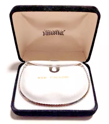 SWANK Silver Chrome Tie Chain Clip Clasp With Original Box • $4.99