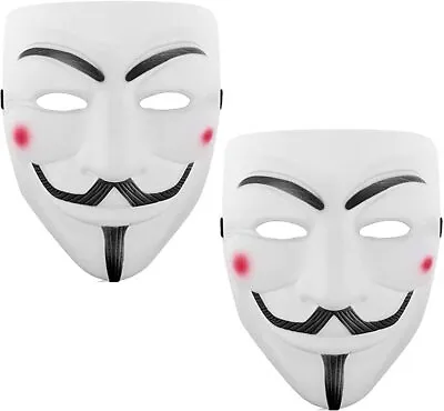 $12.65 • Buy V For Vendetta Mask Fawkes Anonymous Props For Halloween Party Costume 4pcs