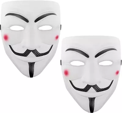 $12.65 • Buy V For Vendetta Mask Fawkes Anonymous Props For Halloween Party Costume 4pcs