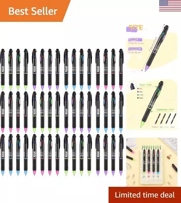 4 In 1 Multicolor Pen - Retractable Pens With Fine Point - 48 Pack • $39.99