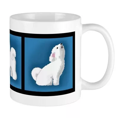 CafePress Smiling Bichon Mug 11 Oz Ceramic Mug (509436093) • $14.99