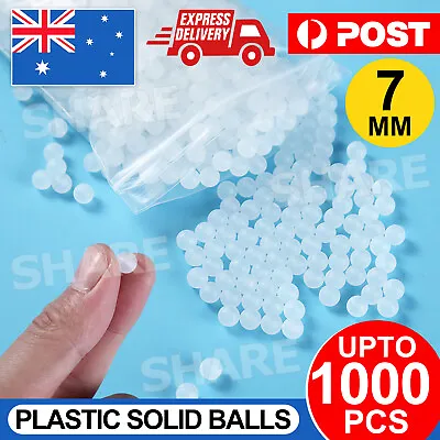 500/1000x 7mm Diameter PP Solid Plastic Balls Precision Bearing Ball • $9.85