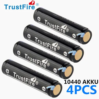 Trustfire 4PCS 10440 600mAh Lithium Battery 3.7V Rechargeable Li-ion Battery  • £16.99