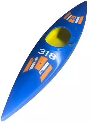 Vintage Fisher Price Adventure People Whitewater Blue Kayak 318 1977 • $4