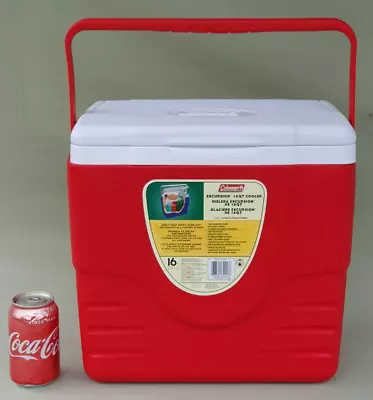 Coleman Excursion 16QT (15.1L ) Red Cooler Cool Box Cold Box For Camping Etc • £40